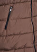 Long vest with hood and pockets, Brown, Packshot image number 3