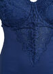 Bodystocking with underwire and lace, Blue, Packshot image number 2