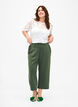 Loose fit 7/8 trousers, Green, Model image number 0