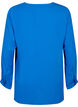 Solid colour shirt with v-neck, Princess Blue, Packshot image number 1