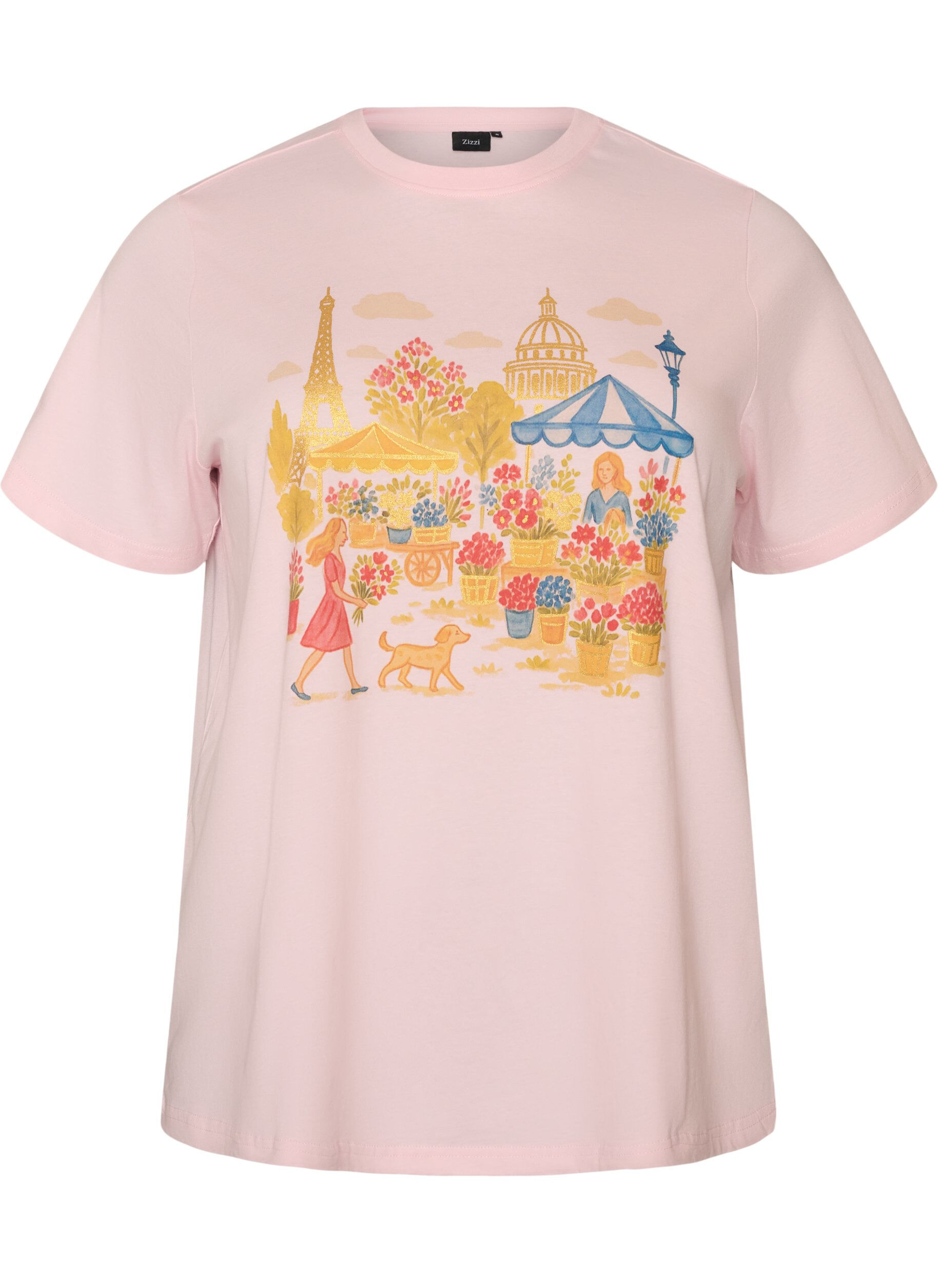 Organic cotton T-shirt with front print
