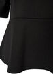 Peplum blouse with elbow-length sleeves, Black, Packshot image number 3