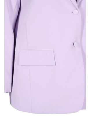 Blazer with button fastening and pockets, Orchid Bloom, Packshot image number 3