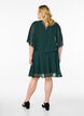 Short chiffon party dress with layered effect, Green, Model image number 2