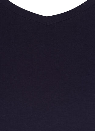 Basic t-shirt with v-neck, Night Sky, Packshot image number 2