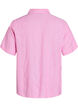 Short-sleeved shirt in linen and viscose, Pink, Packshot image number 1