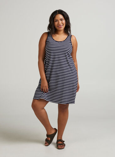 Dress, Night sky stripe, Model image number 1