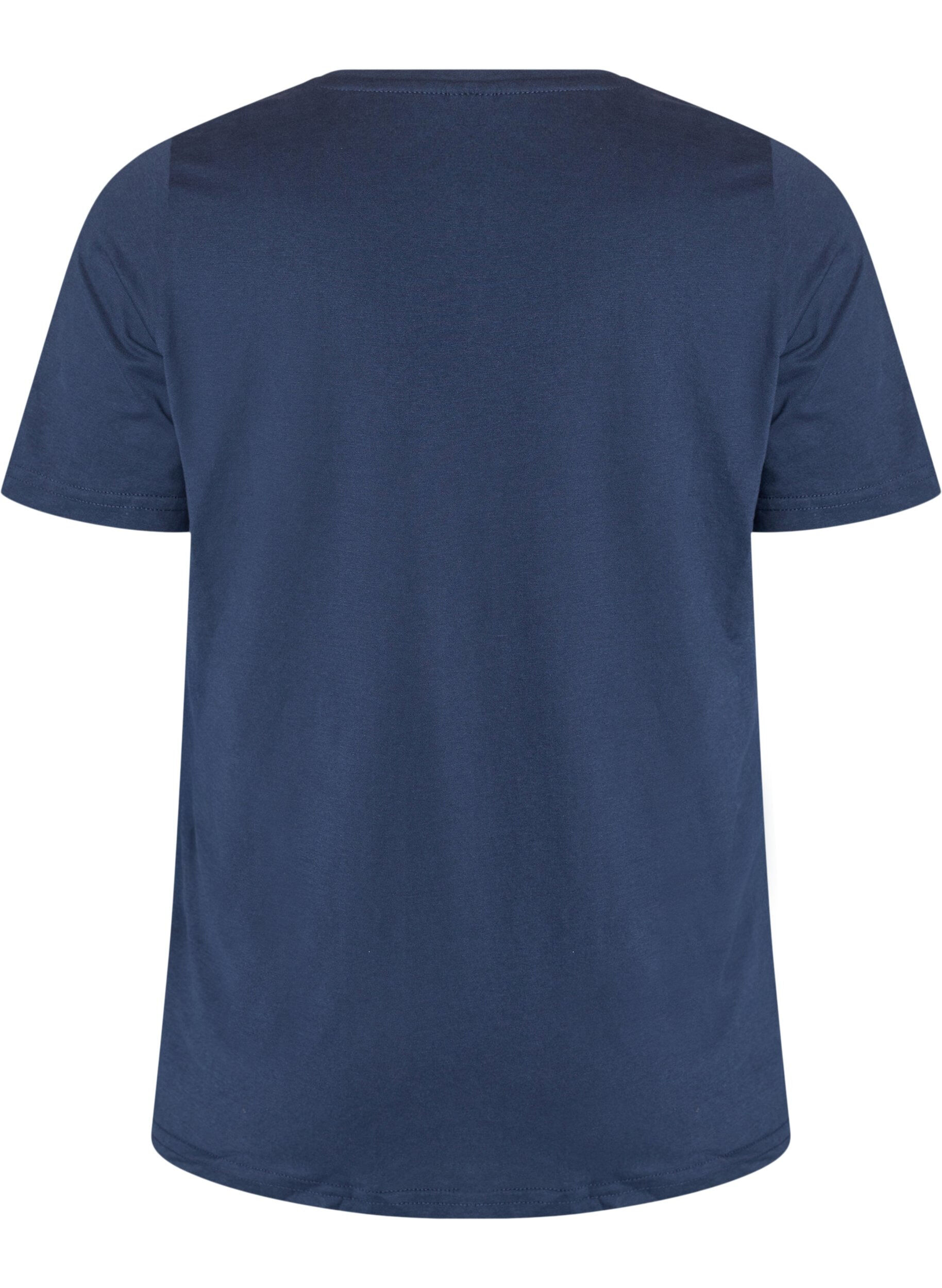 ZizzifashionT-shirt with motif, Blue, Packshot image number 1