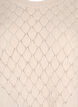 Knitted blouse with lace pattern, Pumice Stone Mel., Packshot image number 2