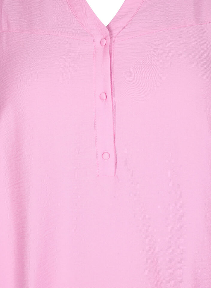 Blouse with ruffle collar, Pink, Packshot image number 2