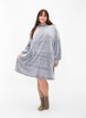 Oversized teddy dress with pocket, Grey Melange, Model image number 3