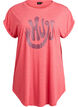 Short sleeve nightgown with text print, Red, Packshot image number 0