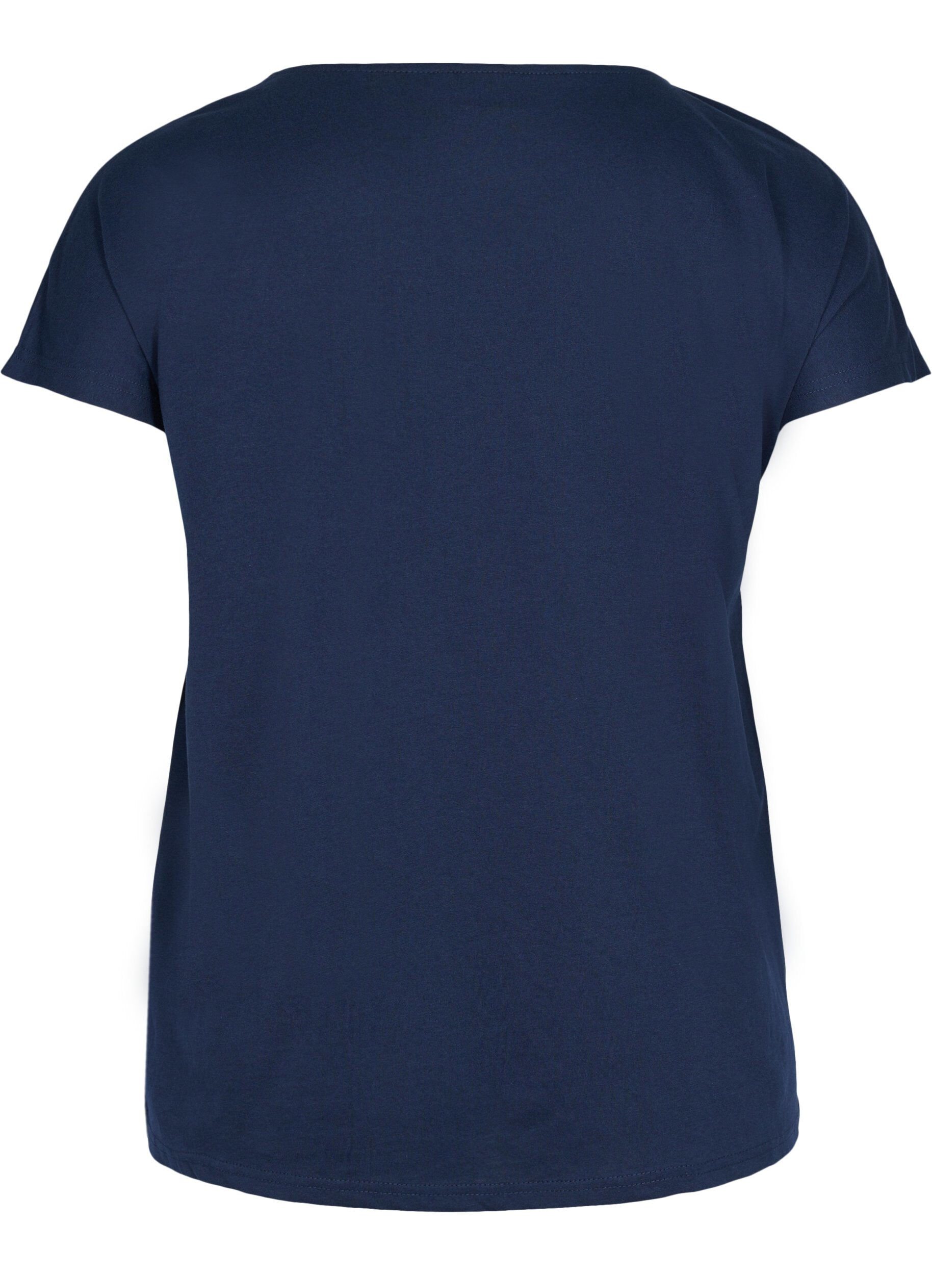 Zizzifashion Cotton mix t-shirt, Navy Blazer, Packshot image number 1