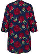 Floral dress in viscose with ruffles, Blue, Packshot image number 1