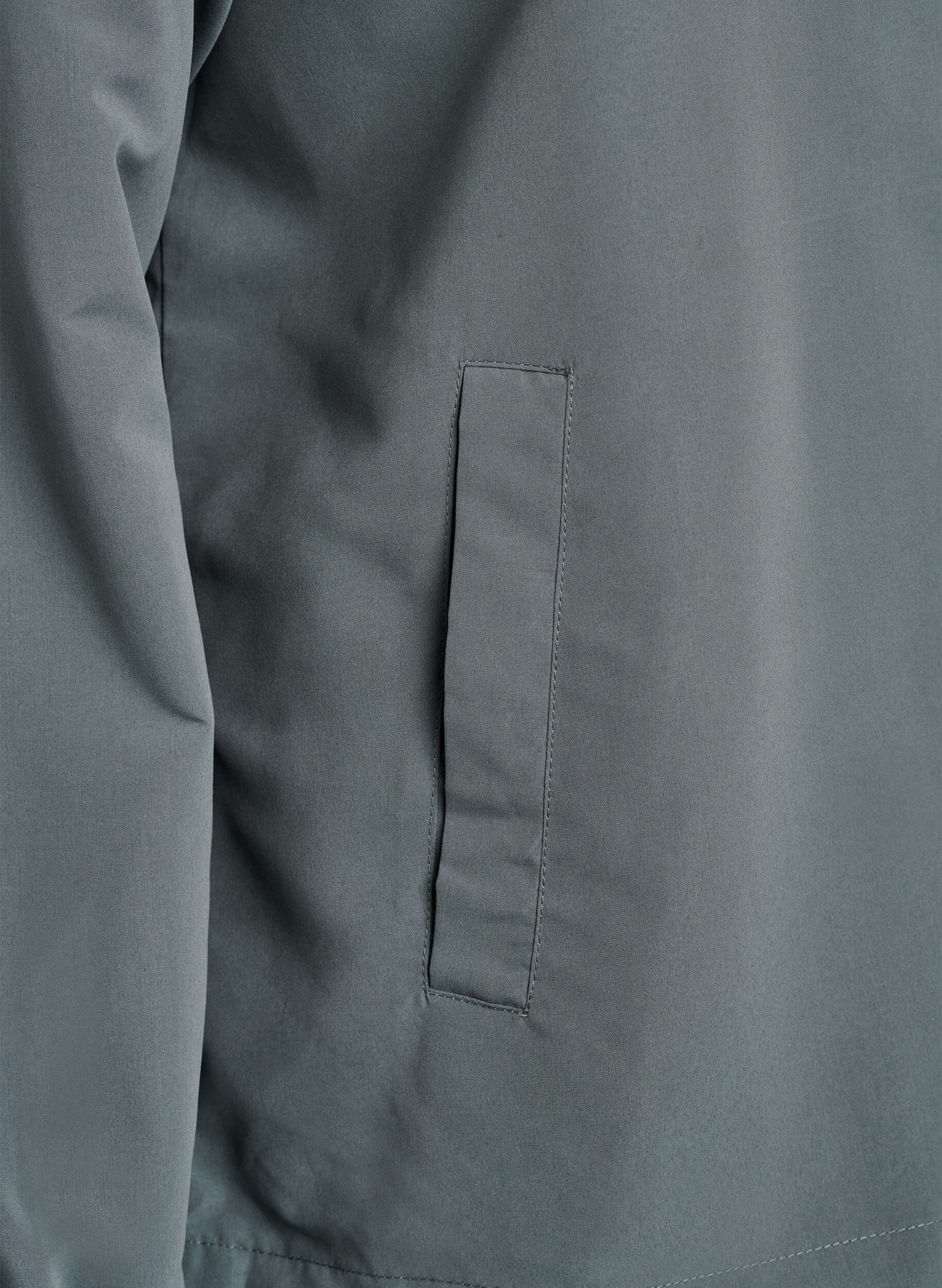 ZizzifashionLightweight jacket with a hood and zipper, Green, Packshot image number 3