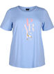 Cotton T-shirt with text print, Serenity w. Paris, Packshot image number 0
