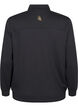 Sporty cardigan with zipper and pockets, Black, Packshot image number 1