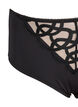 Microfibre panties with lace details, Black, Packshot image number 2