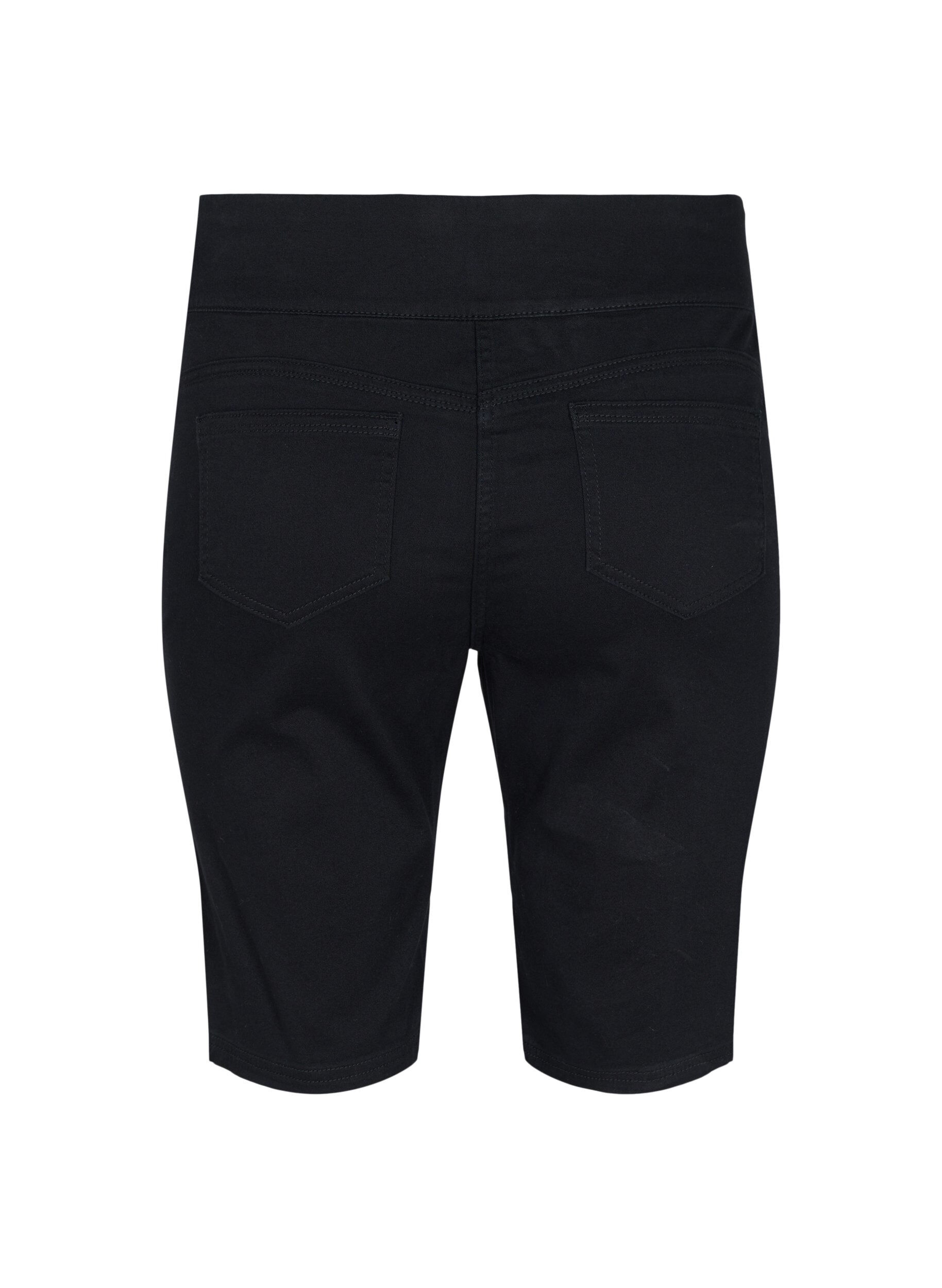 Zizzifashion Close-fitting shorts with back pockets, Black, Packshot image number 1