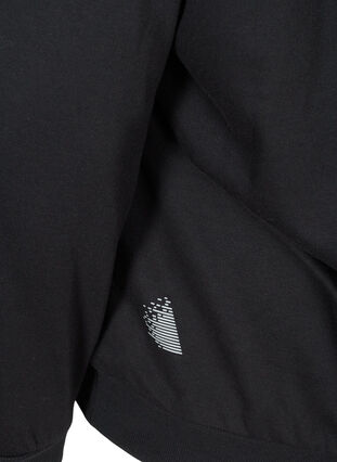 Sweatshirt with print details, Black, Packshot image number 3