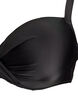 Bikini top with underwire and draping, Black, Packshot image number 2