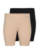 2-pack viscose cycling shorts, Beige, Packshot image number 0
