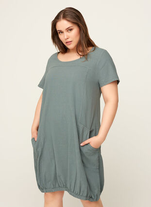 Dress with pockets, Slate Gray, Model image number 0