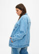 Denim jacket with destroy pattern, Blue denim, Model image number 1