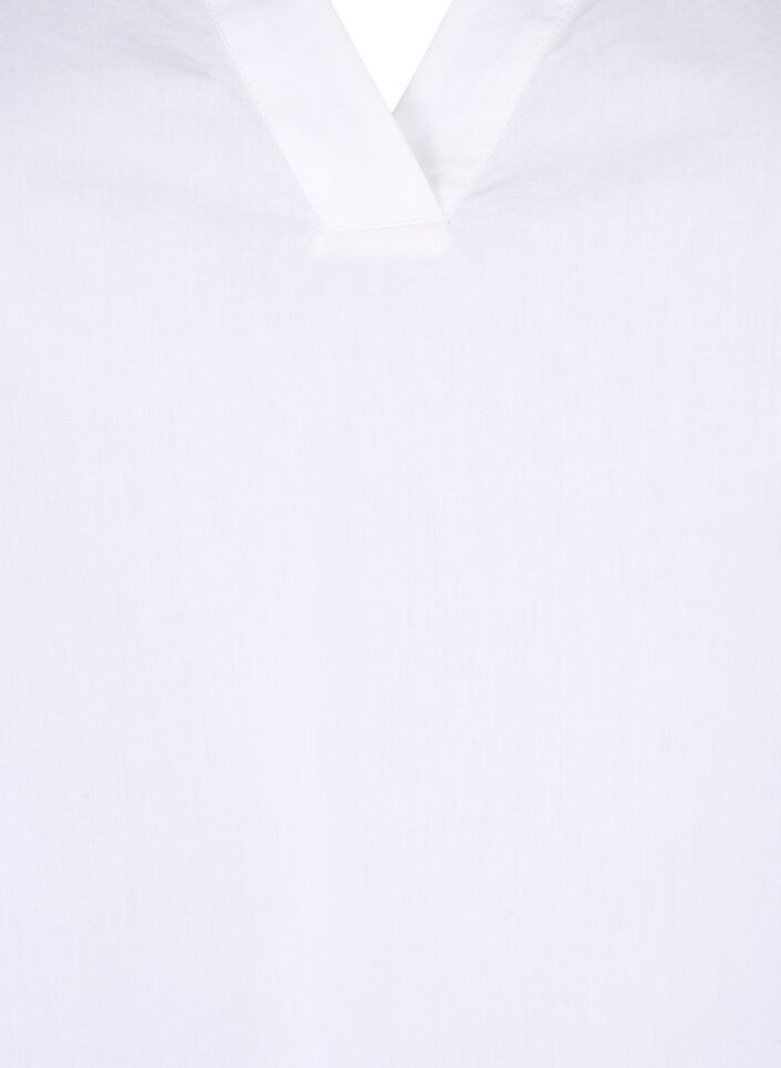 Sleeveless cotton top with ruffles, White, Packshot image number 2