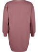 Sweat dress with embroidered details, Rose Brown, Packshot image number 1