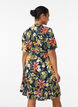 Floral wrap dress with short sleeves, Blue, Model image number 2