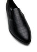 Wide fit - Loafers with a croc effect, Black, Packshot image number 3