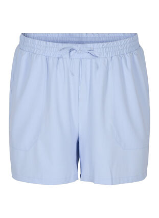 Loose shorts with pockets, Xenon Blue, Packshot image number 0