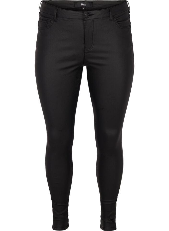 Coated Amy Jeans, Black coated, Packshot image number 0