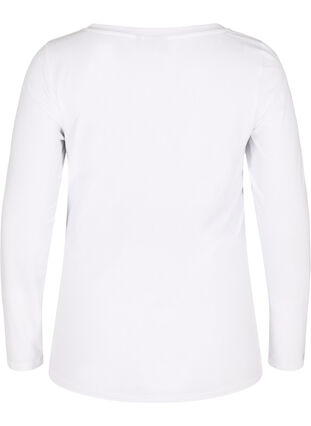 Basic maternity blouse with long sleeves, White, Packshot image number 1
