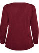 Jersey blouse with a ribbed texture and an A-line fit, Red, Packshot image number 1