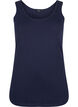 Solid color basic top in cotton, Blue, Packshot image number 0
