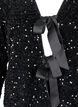 Sequin blouse with tie details, Black, Packshot image number 2
