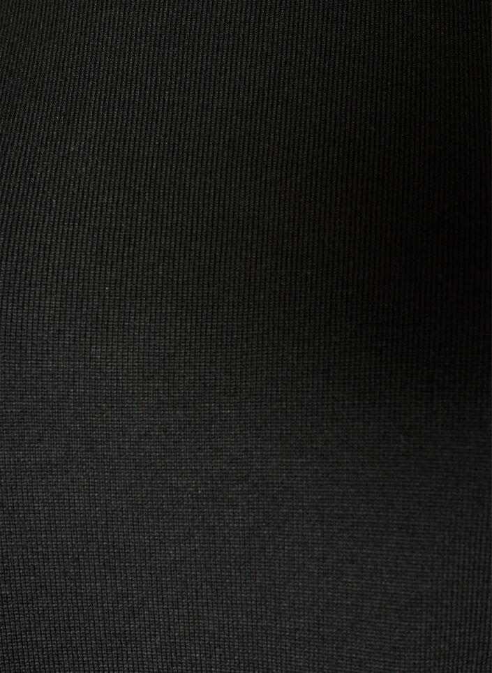 Short knitted dress with lace hem, Black, Packshot image number 2