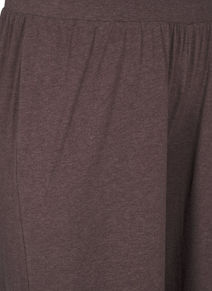 Jersey trousers with a straight fit and high waist, Bracken Mel., Packshot image number 2