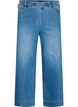 Cropped jeans with flare, Blue, Packshot image number 0