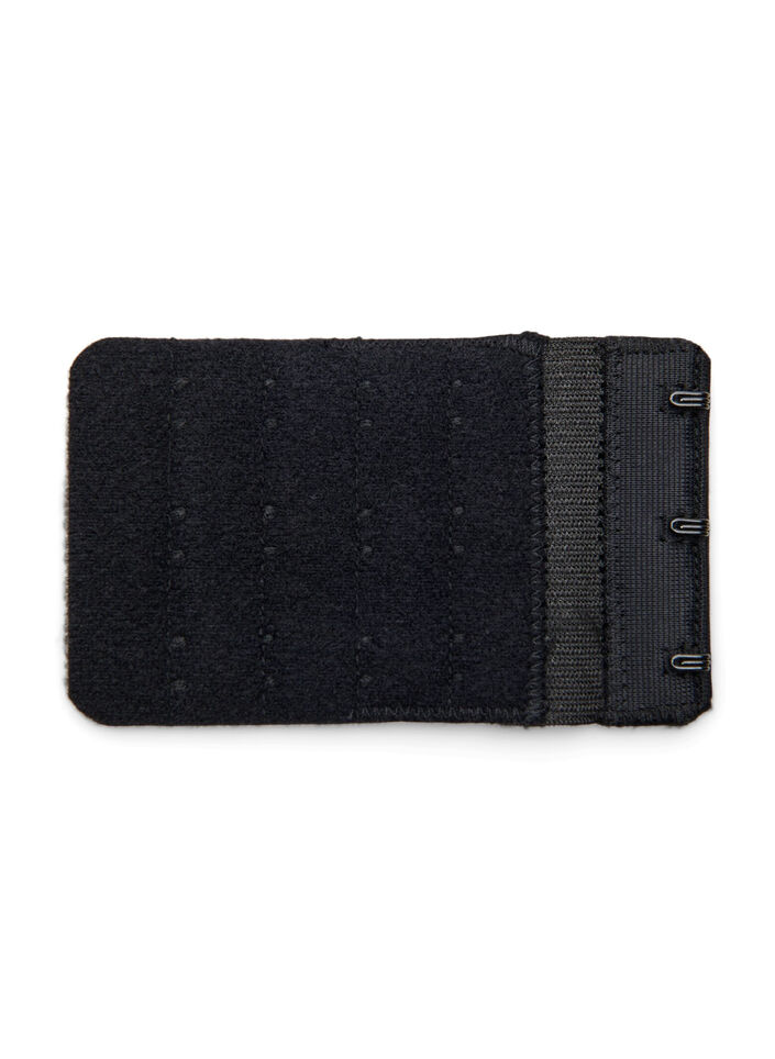 Bra extender with three hooks, Black, Packshot image number 1