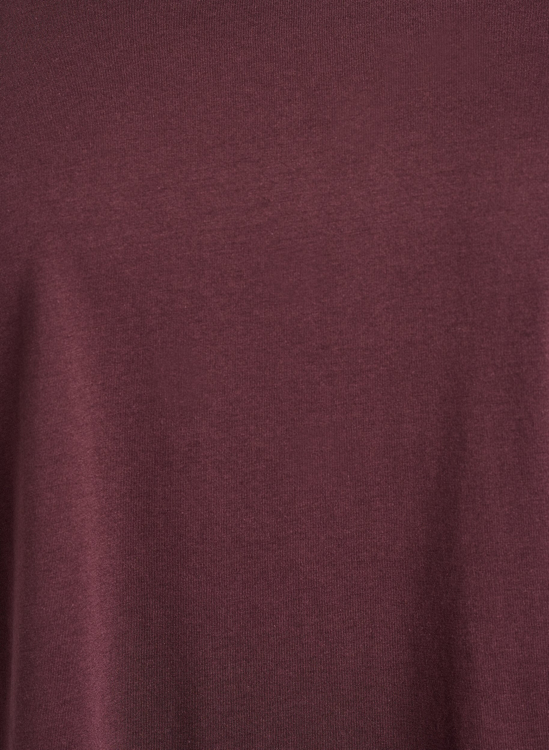 ZizzifashionShort-sleeved t-shirt in a cotton blend, Dark Bordeaux, Packshot image number 2