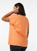 Loose workout t-shirt with short sleeves, Coral, Model image number 2