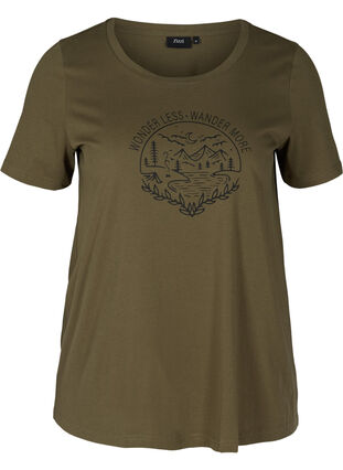 T-shirt with print, Ivy Green WONDER, Packshot image number 0