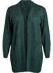 FLASH - Long rib knit cardigan with pockets, Green, Packshot image number 0