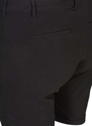 Viscose mix shorts, Black, Packshot image number 3