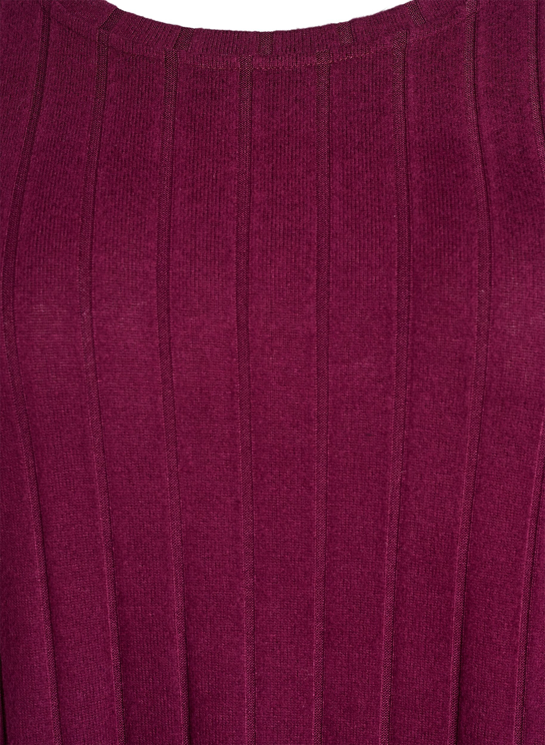 Zizzifashion Loose blouse with 3/4 sleeves, Dark Bordeaux, Packshot image number 2