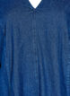 Short denim dress with 3/4 sleeves, Blue, Packshot image number 2