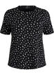 Cotton T-shirt with all-over print, Black, Packshot image number 0